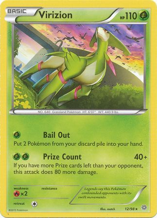 Virizion - 12/98 - Rare - Theme Deck Exclusive available at 401 Games Canada