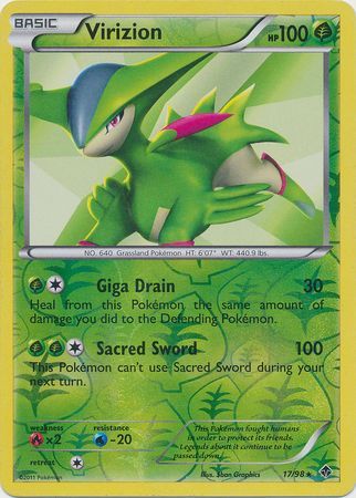 Virizion - 17/98 - Holo Rare - Reverse Holo available at 401 Games Canada