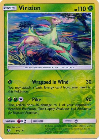 Virizion - 8/73 - Holo Rare - Reverse Holo available at 401 Games Canada