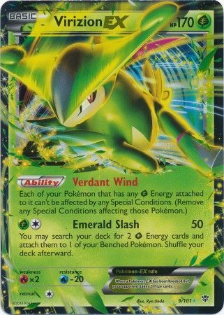 Virizion EX - 9/101 - Ultra Rare available at 401 Games Canada