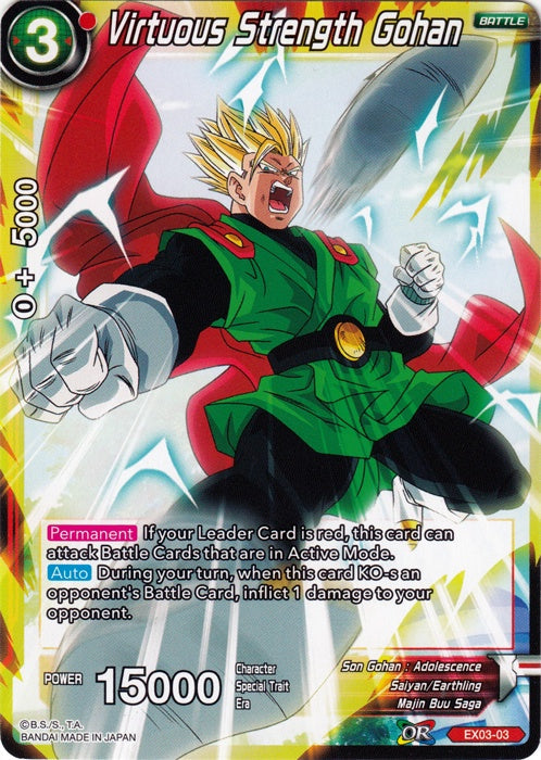 Virtuous Strength Gohan - EX03-03 - Expansion Rare available at 401 Games Canada