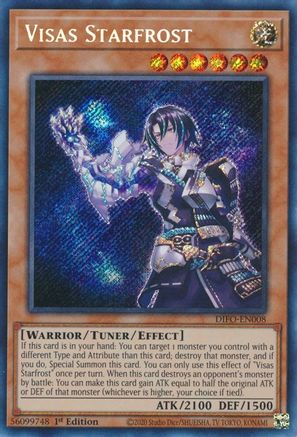 Visas Starfrost - DIFO-EN008 - Secret Rare - 1st Edition available at 401 Games Canada