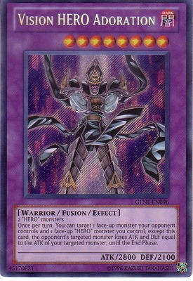 Vision HERO Adoration - GENF-EN096 - Secret Rare - Unlimited available at 401 Games Canada