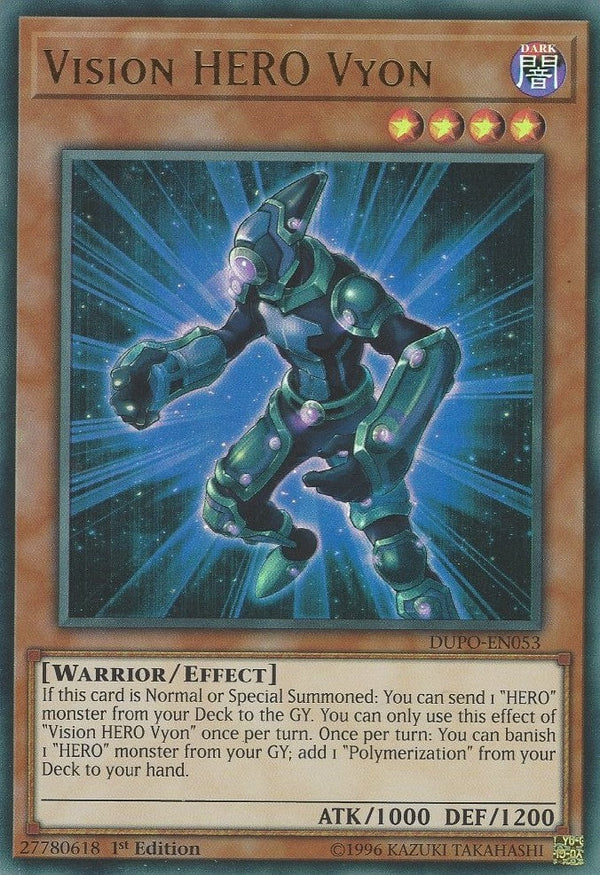 Vision HERO Vyon - DUPO-EN053 - Ultra Rare - 1st Edition available at 401 Games Canada