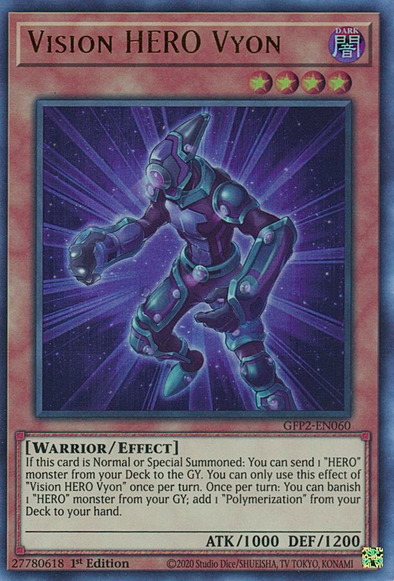 Vision HERO Vyon - GFP2-EN060 - Ultra Rare - 1st Edition available at 401 Games Canada