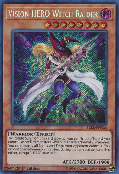 Vision HERO Witch Raider - BLLR-EN026 - Secret Rare - 1st Edition available at 401 Games Canada