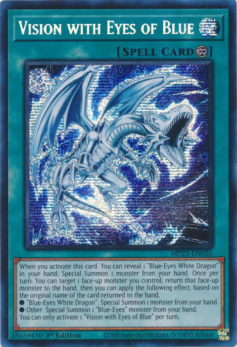 Vision with Eyes of Blue - MP23-EN026 - Prismatic Secret Rare - 1st Edition available at 401 Games Canada