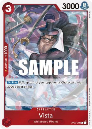 Vista - OP02-011 - Rare available at 401 Games Canada