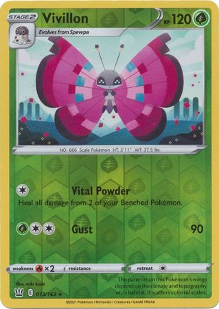 Vivillon - 013/163 - Rare - Reverse Holo available at 401 Games Canada
