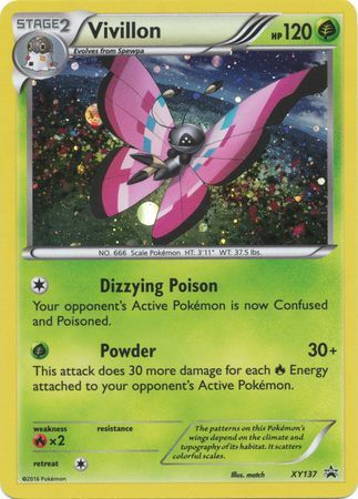 Vivillon - XY137 - Holo Promo available at 401 Games Canada