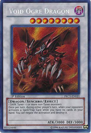 Void Ogre Dragon - PRC1-EN021 - Secret Rare available at 401 Games Canada