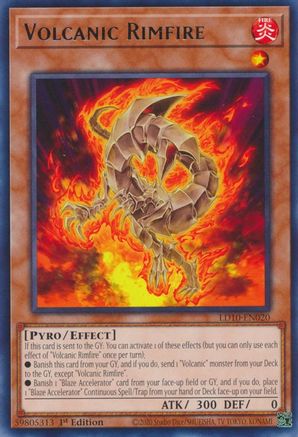 Volcanic Rimfire - LD10-EN020 - Rare - 1st Edition available at 401 Games Canada