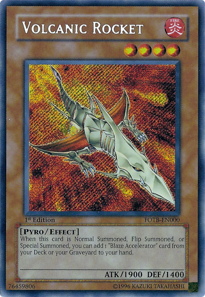Volcanic Rocket - FOTB-EN000 - Secret Rare - 1st Edition available at 401 Games Canada