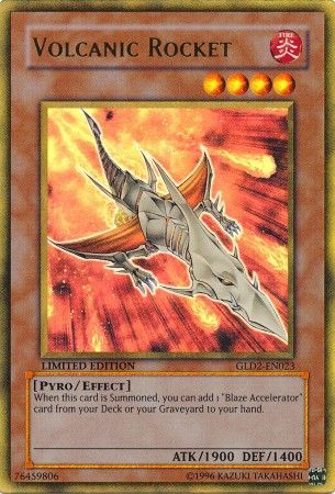 Volcanic Rocket - GLD2-EN023 - Gold Rare - Limited Edition available at 401 Games Canada