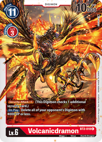 Volcanicdramon - BT2-018 - Common available at 401 Games Canada