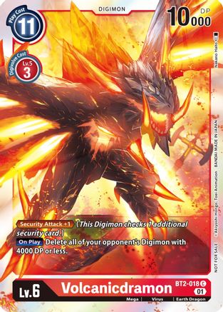 Volcanicdramon (ST-11 Special Entry Pack) - BT2-018 - Common available at 401 Games Canada