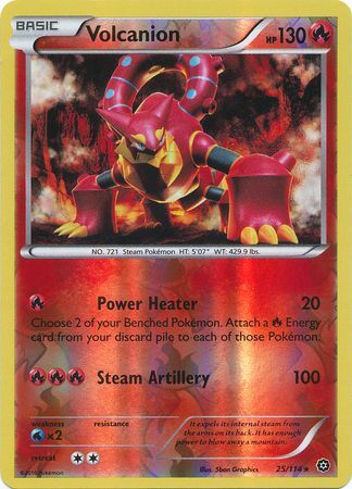 Volcanion - 25/114 - Rare - Reverse Holo available at 401 Games Canada
