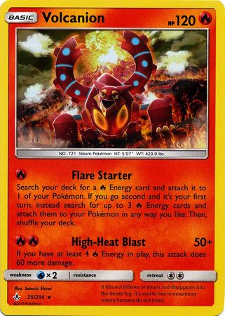 Volcanion - 25/214 - Holo Rare available at 401 Games Canada