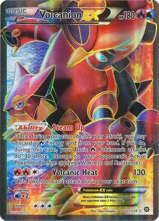 Volcanion EX - 107/114 - Full Art Ultra Rare available at 401 Games Canada