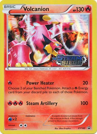 Volcanion - XY145 - Pre-Release Promo available at 401 Games Canada