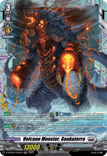 Volcano Monster, Goukaterra - D-BT08/FR16 - Frame Rare available at 401 Games Canada