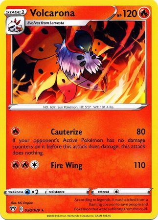 Volcarona - 030/189 - Rare available at 401 Games Canada
