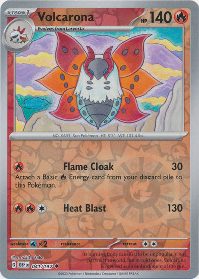 Volcarona - 041/197 - Uncommon - Reverse Holo available at 401 Games Canada