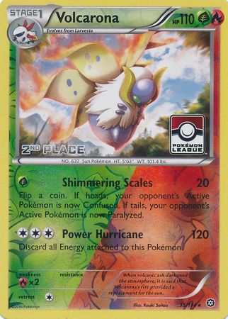 Volcarona - 15/114 - League Promo (2nd Place) available at 401 Games Canada