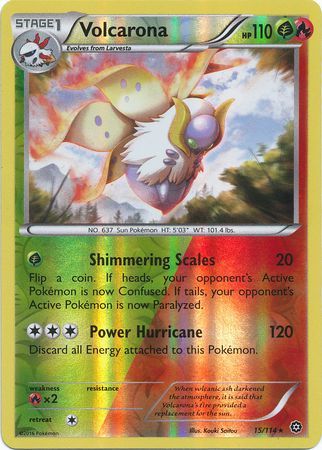 Volcarona - 15/114 - Rare - Reverse Holo available at 401 Games Canada