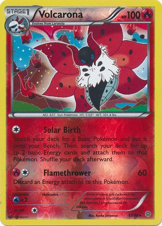 Volcarona - 17/98 - Holo Rare - Reverse Holo available at 401 Games Canada