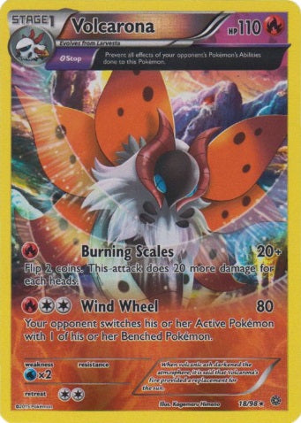 Volcarona - 18/98 - Rare - Reverse Holo available at 401 Games Canada