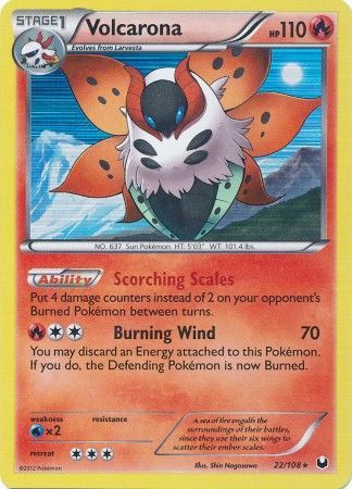 Volcarona - 22/108 - Holo Rare available at 401 Games Canada