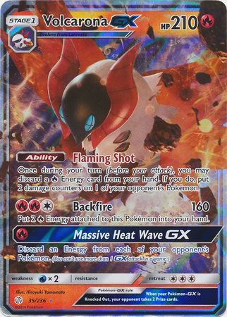 Volcarona GX - 35/236 - Ultra Rare available at 401 Games Canada