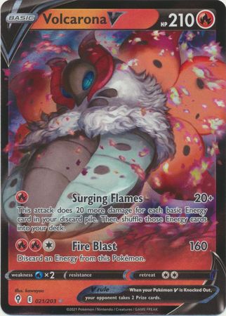 Volcarona V - 021/203 - Ultra Rare available at 401 Games Canada