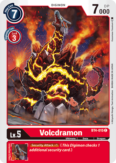 Volcdramon - BT4-015 - Common available at 401 Games Canada