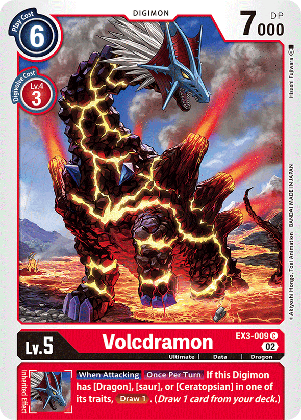 Volcdramon - EX3-009 - Common available at 401 Games Canada