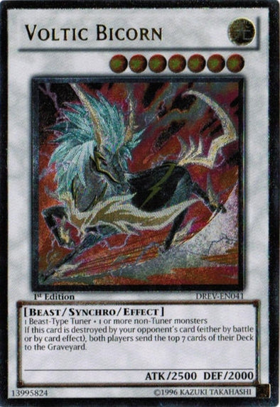 Voltic Bicorn - DREV-EN041 - Ultimate Rare - 1st Edition available at 401 Games Canada