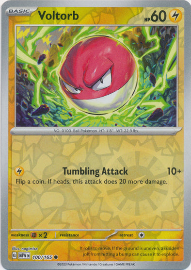 Voltorb - 100/165 - Common - Reverse Holo available at 401 Games Canada