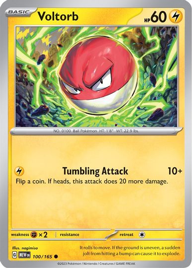 Voltorb - 100/165 - Common available at 401 Games Canada