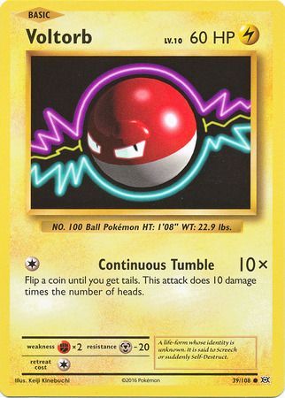 Voltorb - 39/108 - Common available at 401 Games Canada