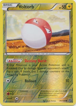 Voltorb - 44/146 - Common - Reverse Holo available at 401 Games Canada