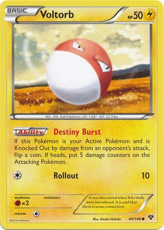 Voltorb - 44/146 - Common available at 401 Games Canada