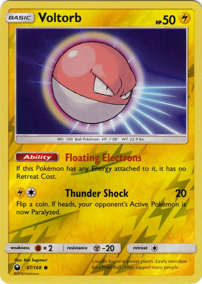 Voltorb - 47/168 - Common - Reverse Holo available at 401 Games Canada