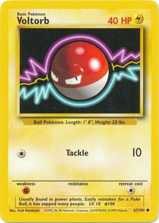 Voltorb - 67/102 - Common - Unlimited available at 401 Games Canada