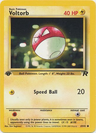 Voltorb - 69/82 - Common - 1st Edition available at 401 Games Canada