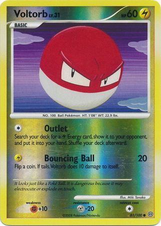 Voltorb - 81/100 - Common - Reverse Holo available at 401 Games Canada