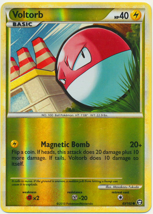 Voltorb - 83/102 - Common - Reverse Holo available at 401 Games Canada