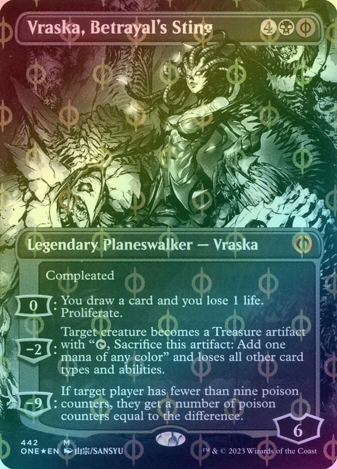401 Games Canada - Vraska, Betrayal's Sting - Borderless Manga (Compleat Foil) (ONE) 401 Games Canada - Vraska, Betrayal's Sting - Borderless Manga (Compleat Foil) (ONE)