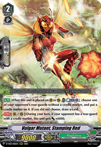 Vulgar Mutant, Stamping Red - D-VS03/082 - Triple Rare available at 401 Games Canada