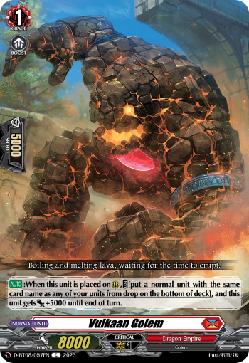 Vulkaan Golem - D-BT08/057 - Common available at 401 Games Canada